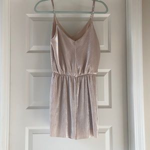 Gold romper. Worn once! Stretch, no zipper.